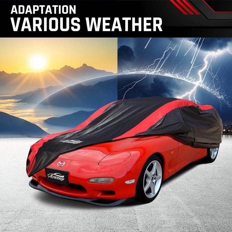 AltoCover Car Cover Custom Fit for Mazda RX7 RX-7 1979-1995, Coupe Car Cover Waterproof All Weather with Cotton Liner for Rain Snow Protection - Image 5